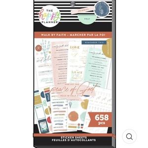 Happy Planner Sticker Book Walk by Faith/Be the Light
